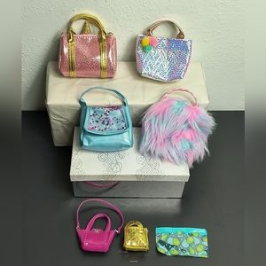 Dolls Accessories Purse Bundle Of 7 Pcs